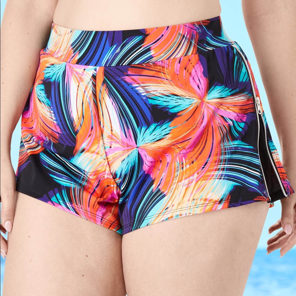 Swimsuits For All NWT Side-Zip Swim Short, 14/16
